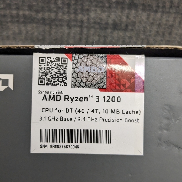 AMD Ryzen 3 1200 3.1GHz 4 Core CPU Processor - Picture 2 of 14